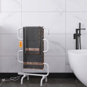 EVIA EV-100-S S-shaped Heated Drying Rack Freestanding Electric Towel Rail