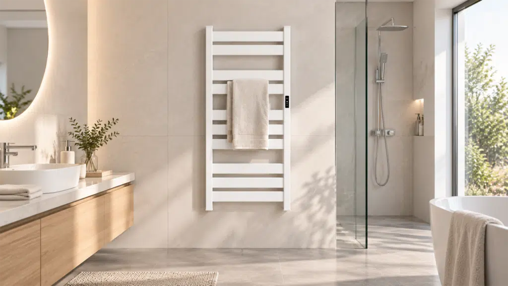 Aluminum vs Stainless Steel Heated Towel Rails plug-in vs hardwired heated towel rails